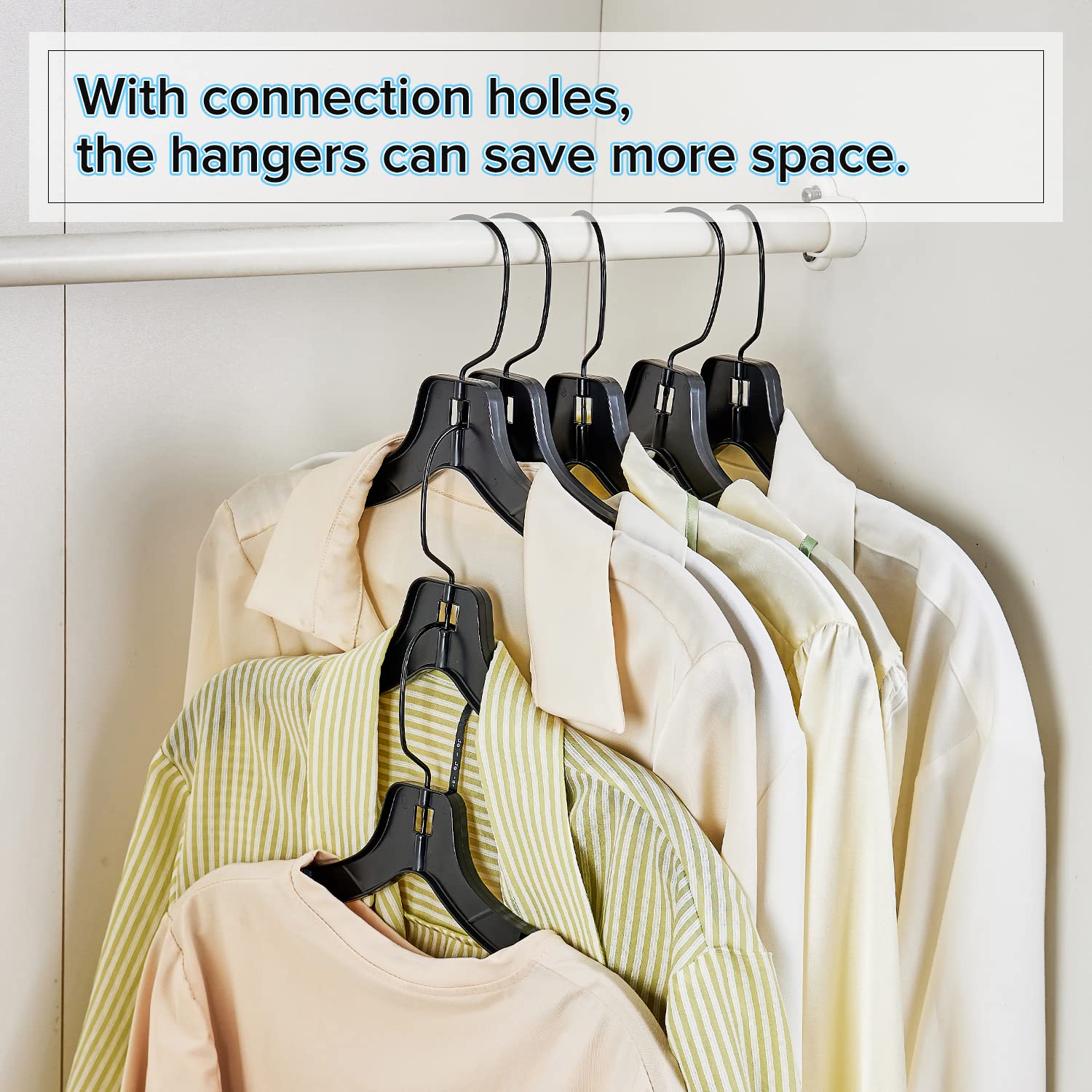 Donext shape-preserving hanger supports natural garment contours to maintain form.