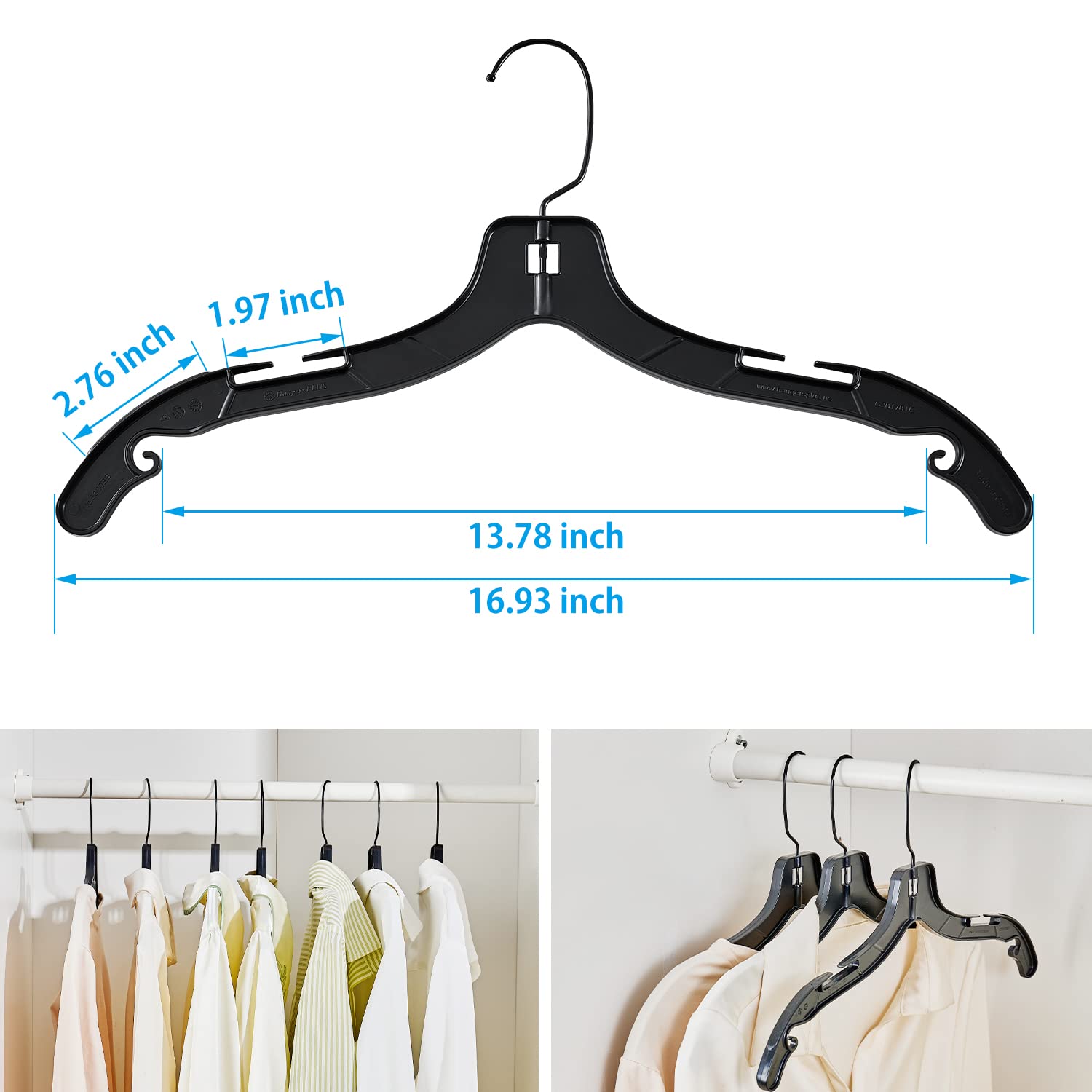 Donext versatile wardrobe hanger supports shirts, pants, skirts, and accessories with ease.