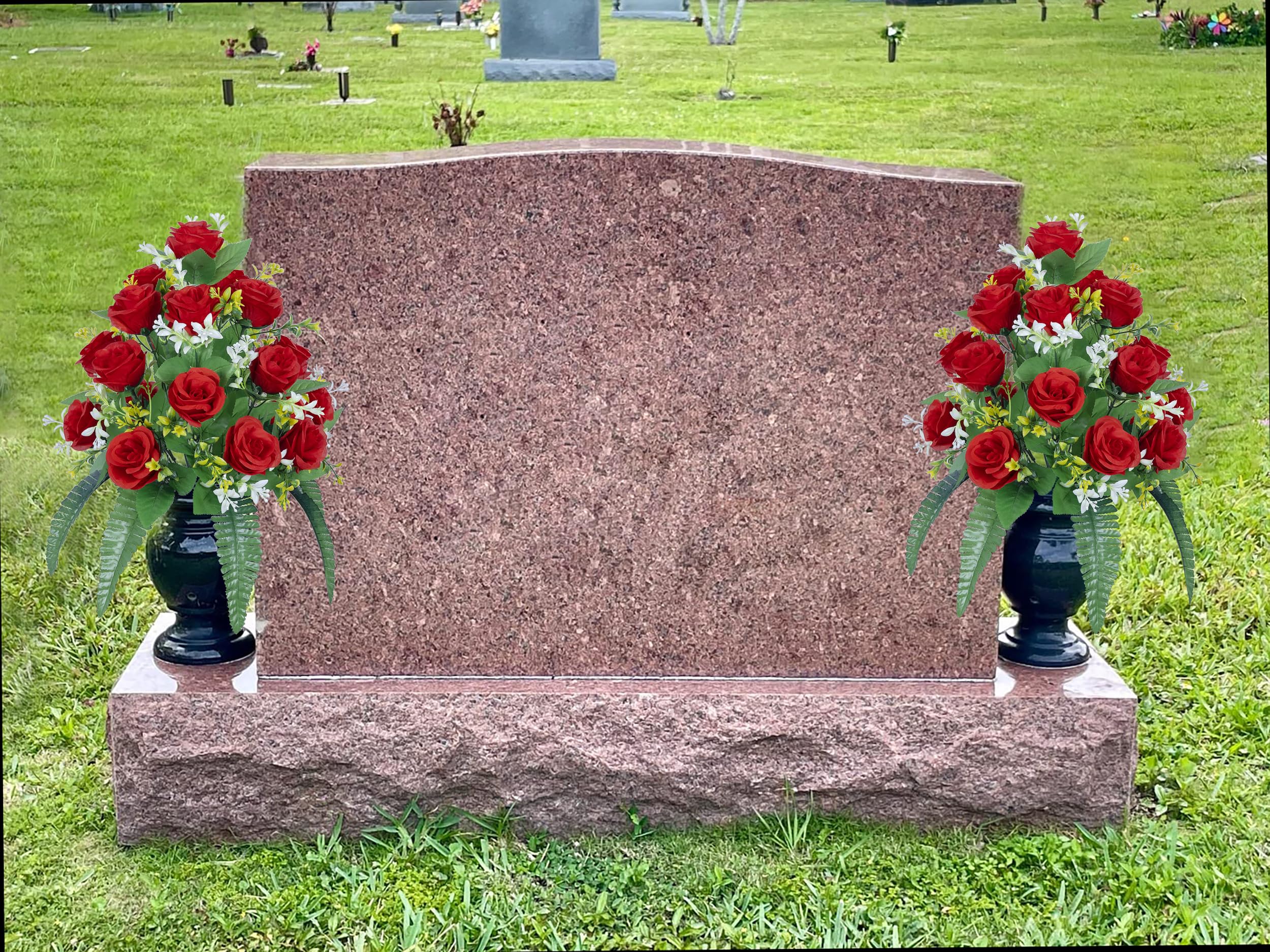 DONODA long nail vases provide stable cemetery decor that resists wind.