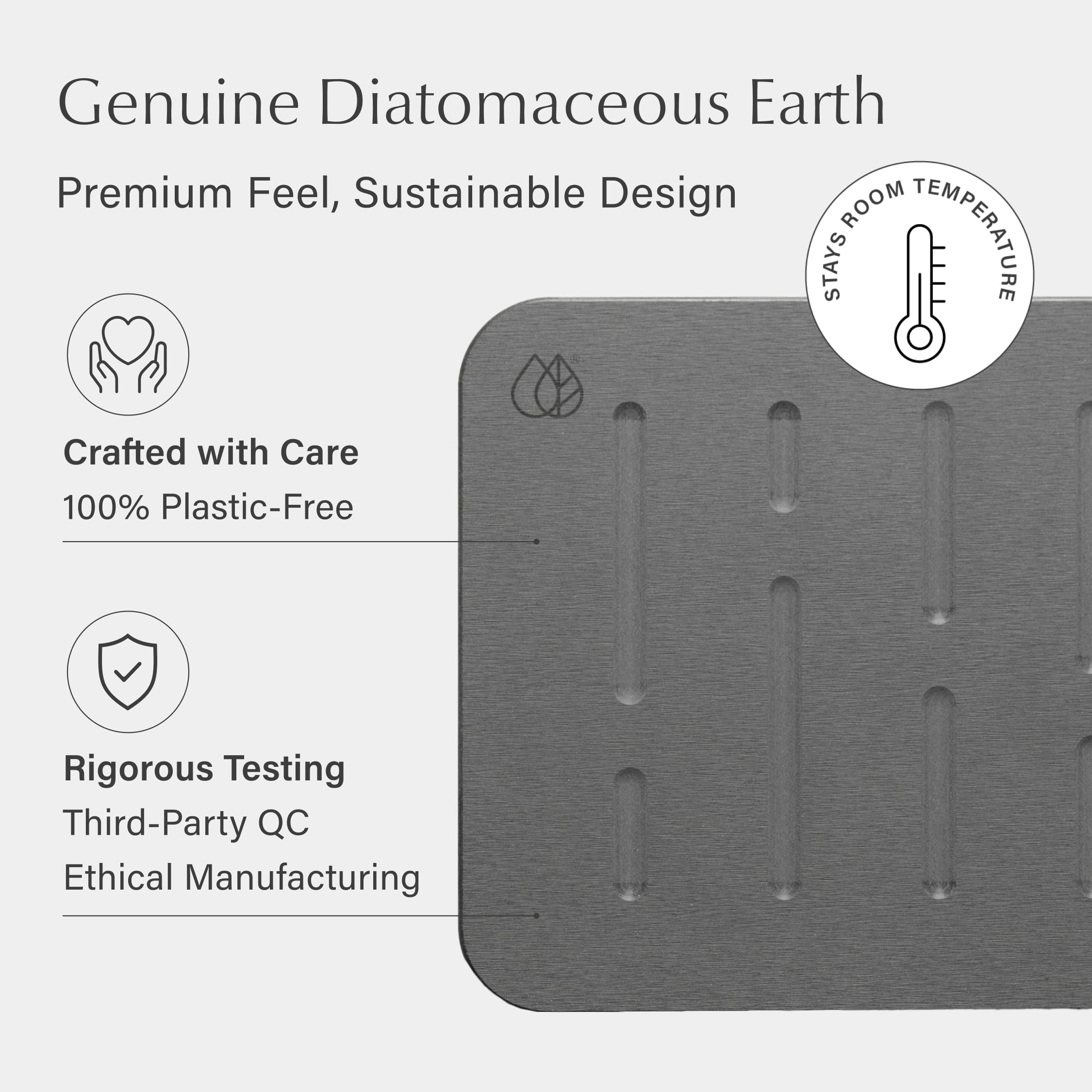 Dorai Rain Slate color adds contemporary style to your bathroom.