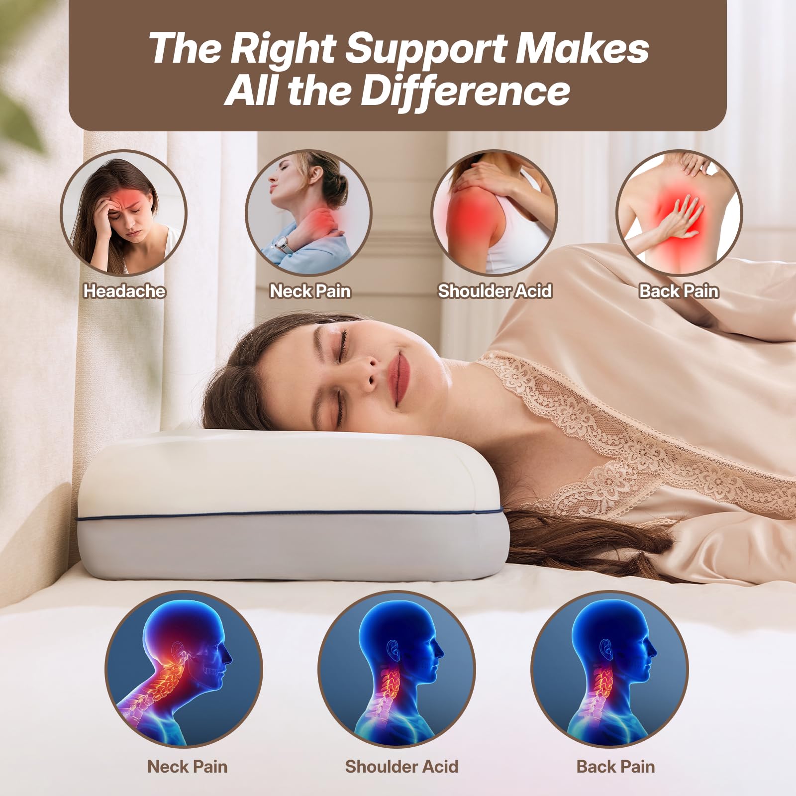 Dorefox low-loft option suits stomach sleepers.