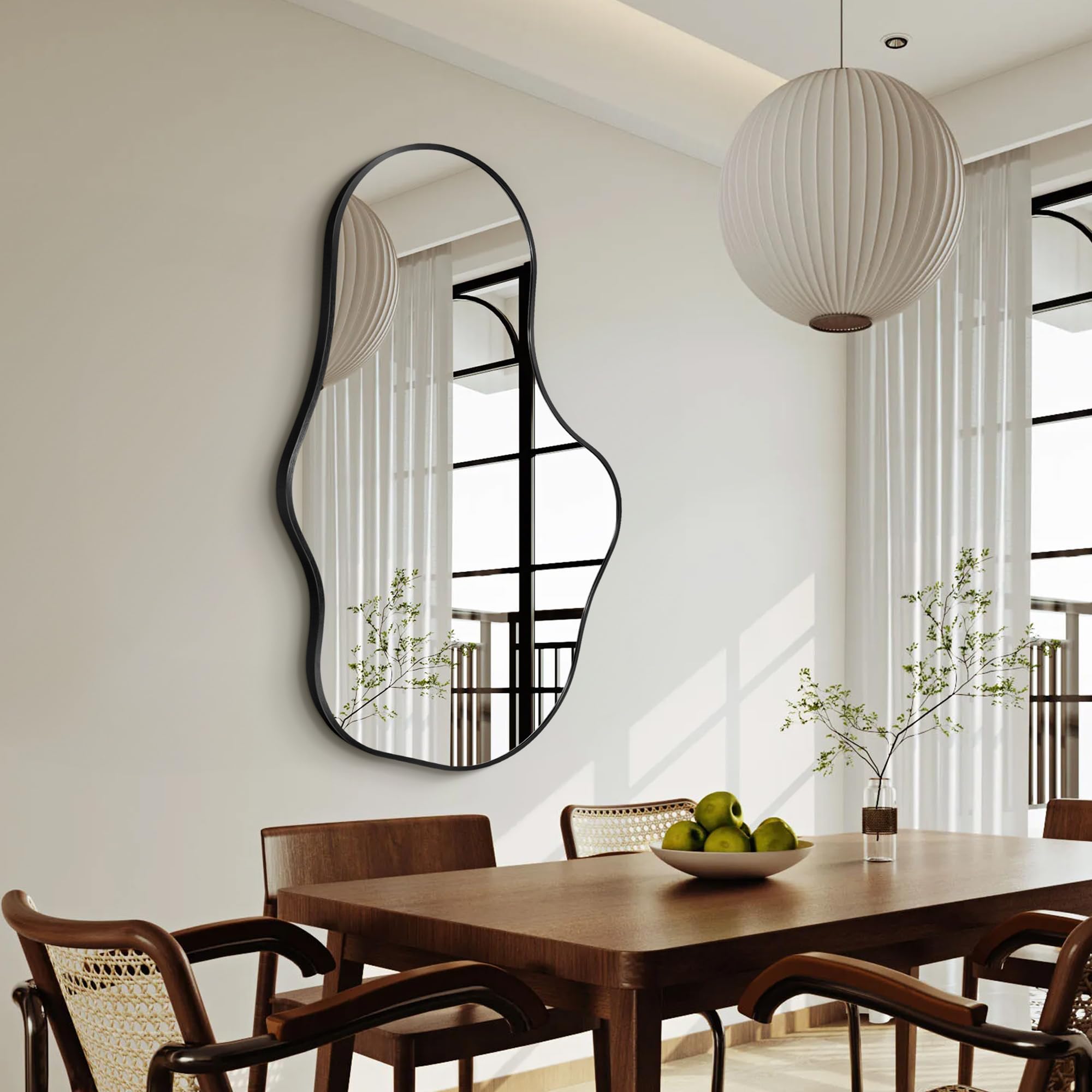 Dorlicecass bedroom mirror creates calm reflective ambiance