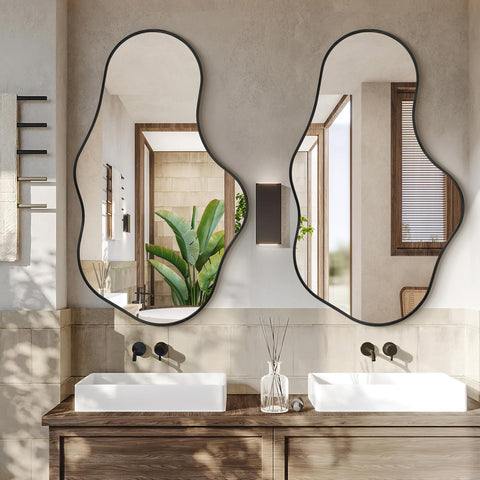 Dorlicecass tempered-glass mirror minimizes distortion for crisp reflections