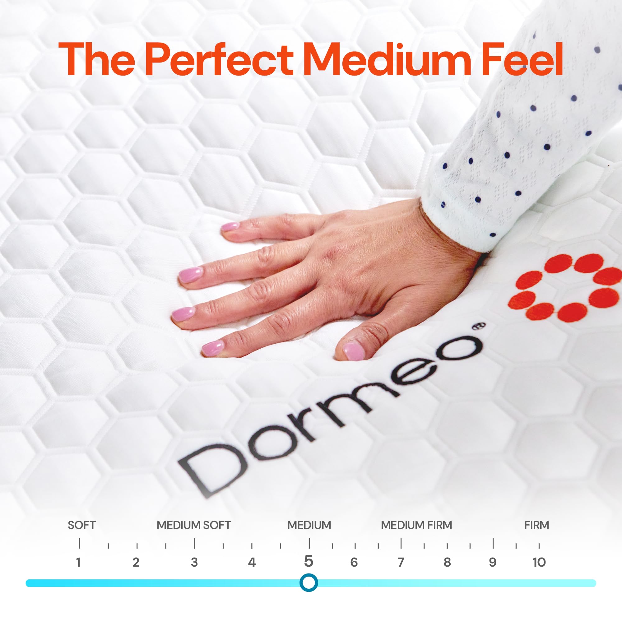 Dormeo topper unrolled on mattress ready for setup and use