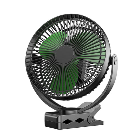 Dorobeen clip-on fan 8-inch provides desk and cart cooling.