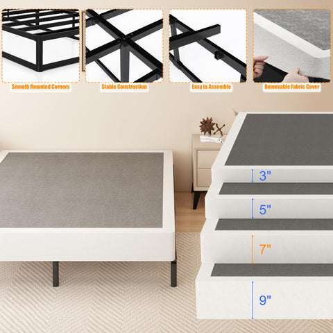 DORITRON easy-clean cover keeps the box spring tidy with simple spot cleaning.
