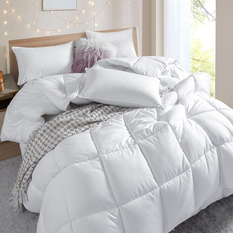 Dorrin Nessin queen-size duvet cover close-up highlighting generous fabric cover.