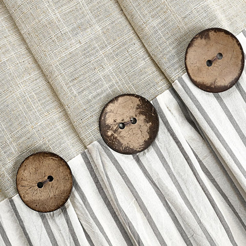 DOSLY IDÉES linen-cotton blend curtain with soft texture and easy care
