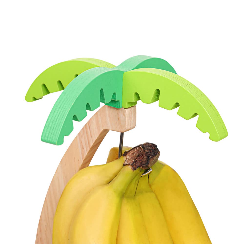 Dostende banana tree suspends bananas to prevent bruising