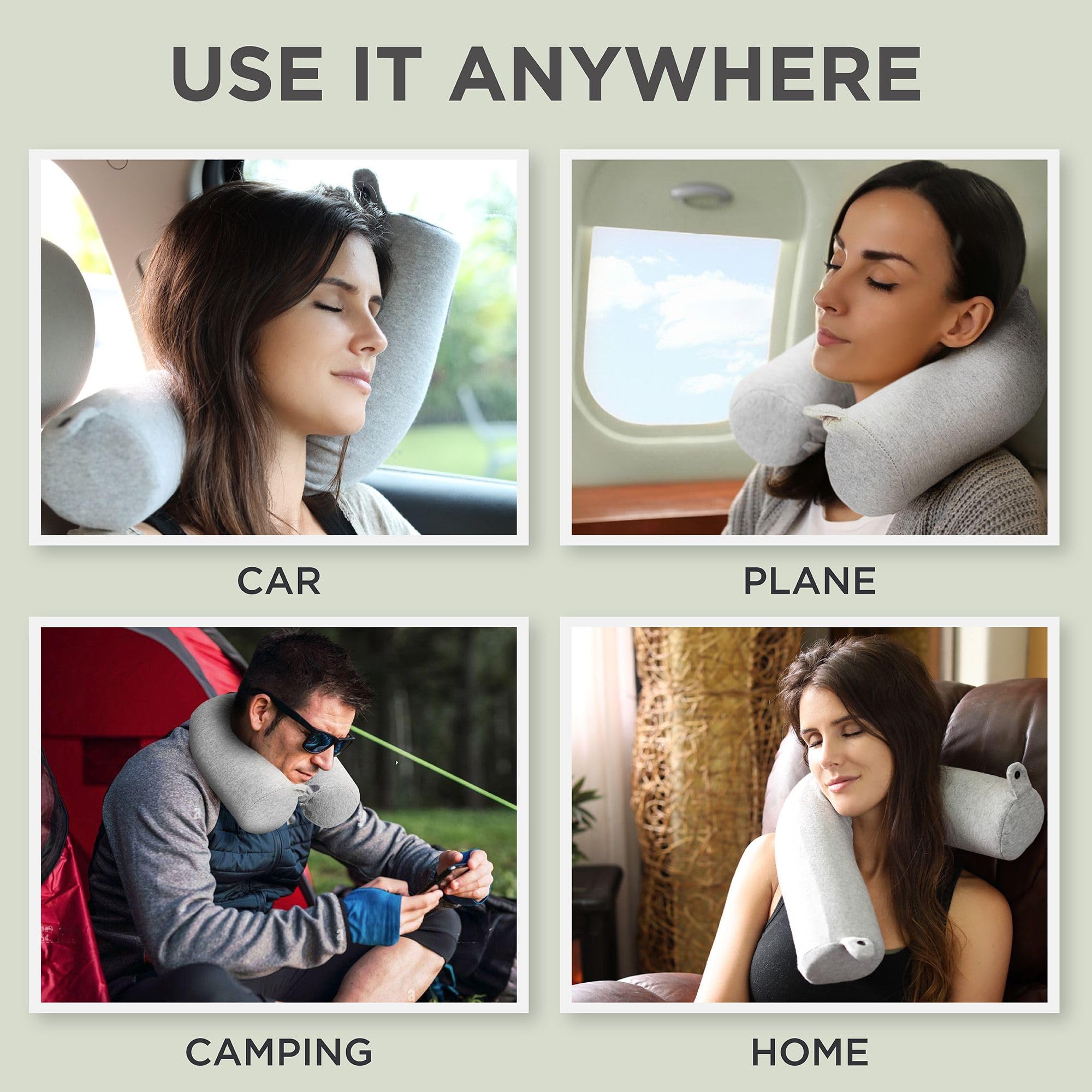 Flexible bendable neck roll by Dot&Dot Twist supports multiple positions.