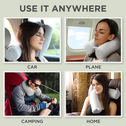 Flexible bendable neck roll by Dot&Dot Twist supports multiple positions.