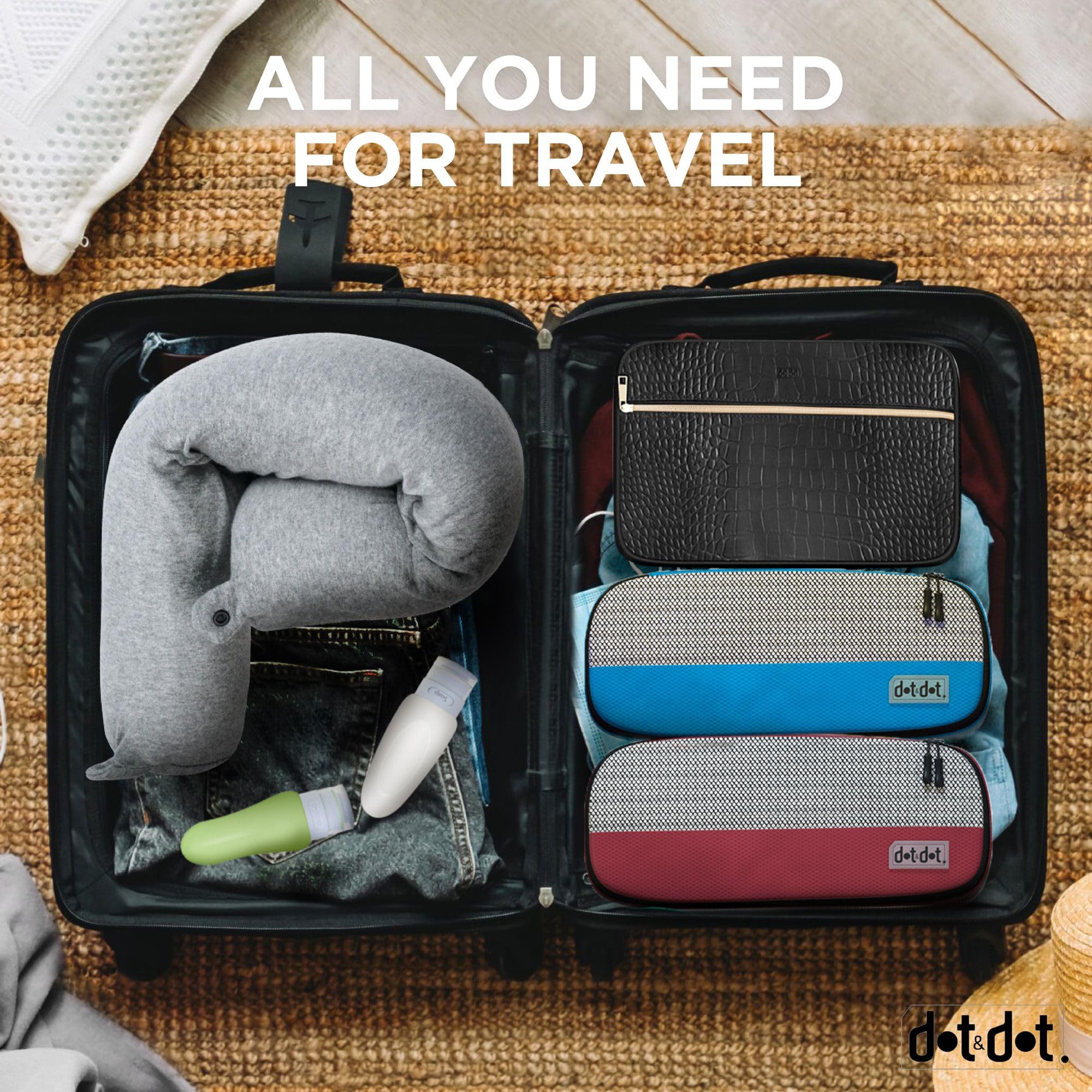 Dot&Dot Twist doubles as a car pillow with secure neck support.