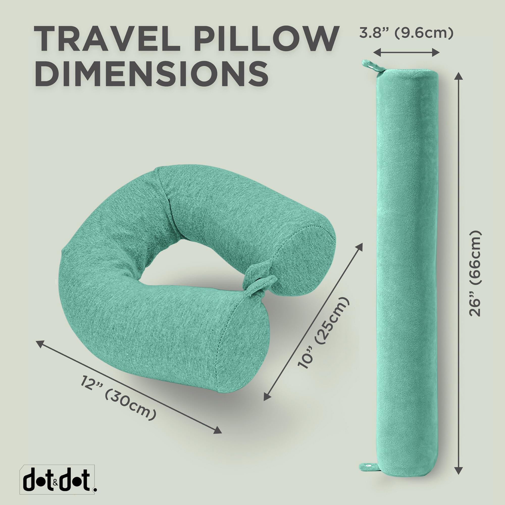 Dot&Dot Twist travel pillow doubles as a car cushion for flexible use.