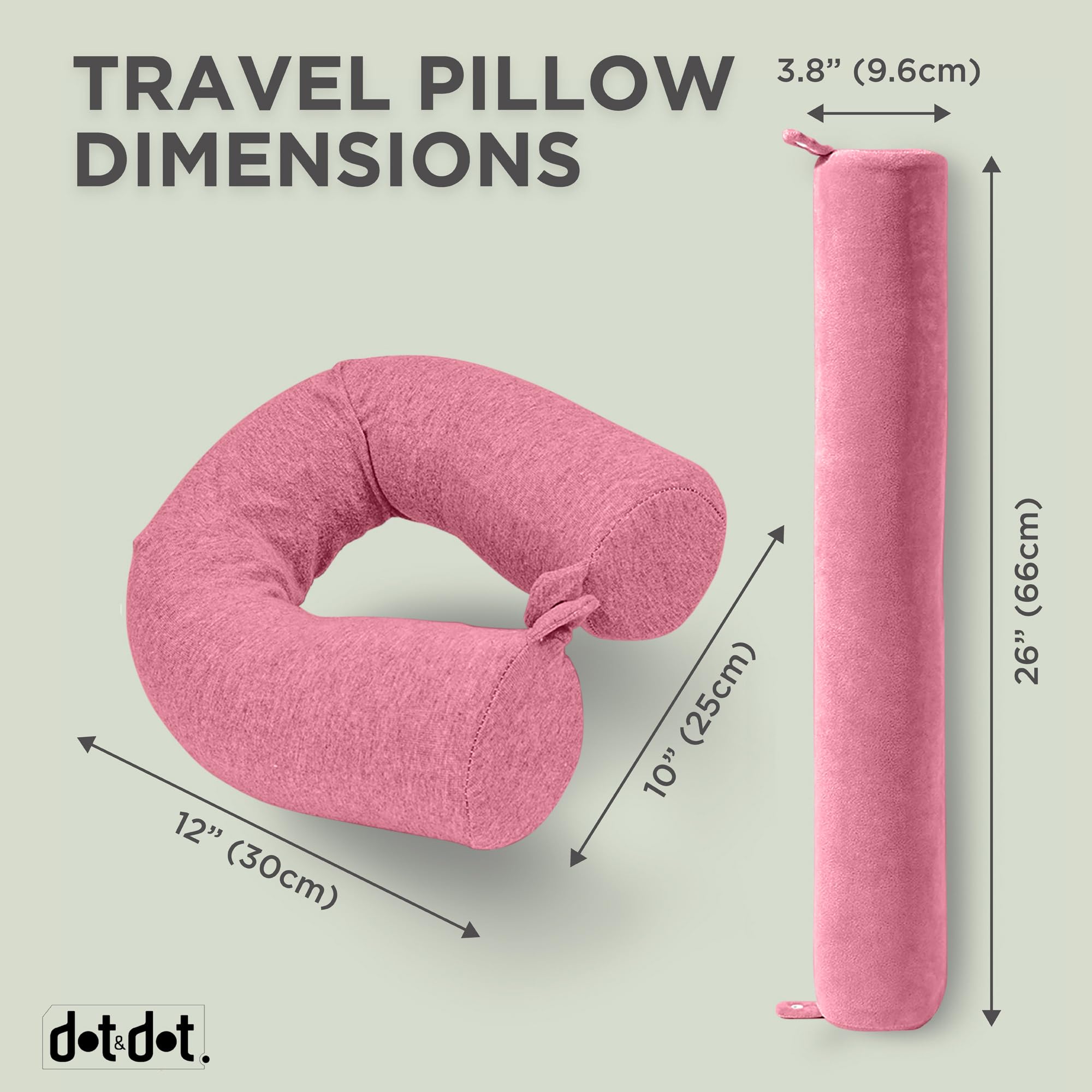 Dot&Dot Twist pillow used in car for versatile travel comfort