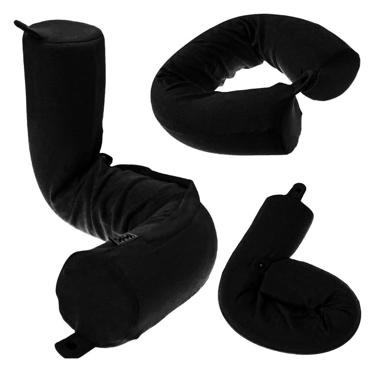 Dot&Dot Twist travel pillow demonstrates bendable design for customized support.