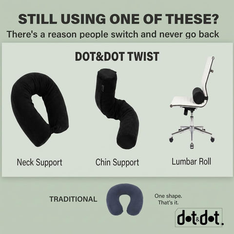 Dot&Dot Twist packs compactly for luggage storage and travel efficiency.