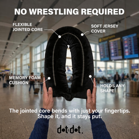 Dot&Dot Twist is ideal for plane use and long flights for comfortable rest.