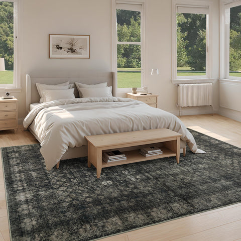 Dotiiorug bedroom-cozy scene demonstrates warm inviting atmosphere in muted tones.