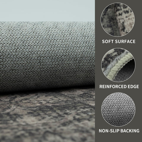 Dotiiorug soft-fibers close-up reveal plush texture ideal for barefoot comfort.