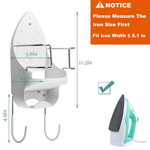 DOUBLE 2 C iron storage slot at the base for cord management.