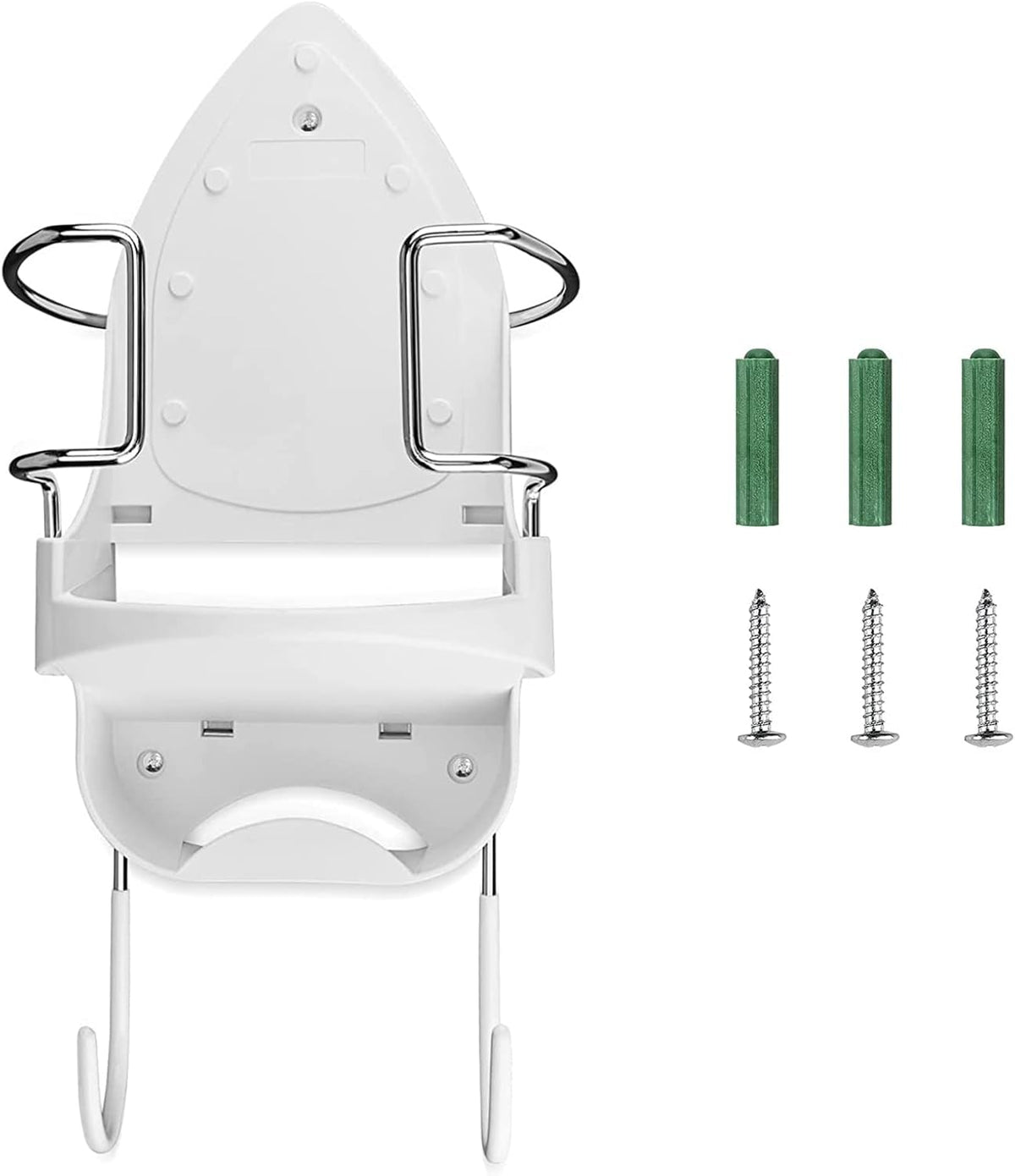 DOUBLE 2 C ironing board hanger installed on wall showing space-saving design.