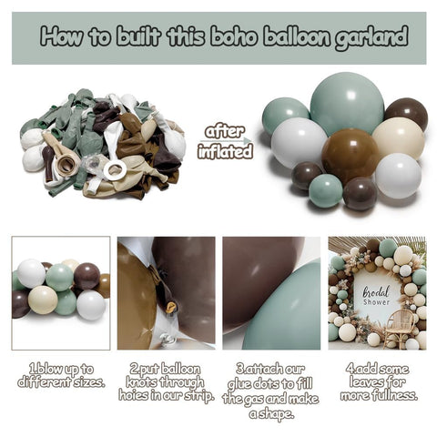 DOUBLE LAYER BALLOON nude brown balloons ideal for elegant neutral décor