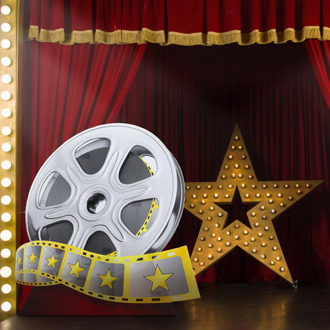 DoubleFill multicolor movie reel design adds festive flair to events.