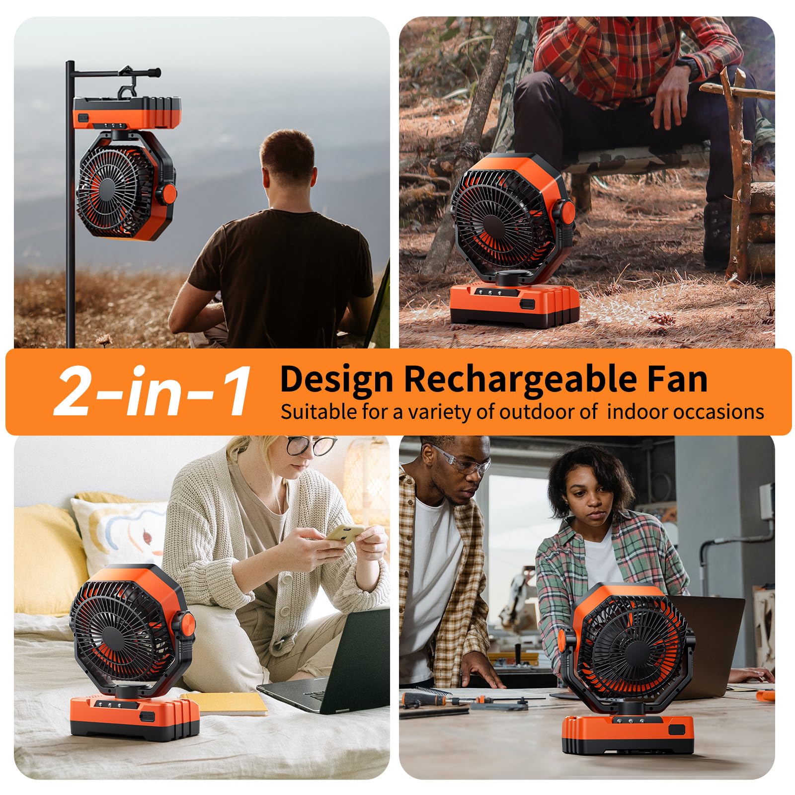 Doublepow durable ABS construction withstands rugged outdoor use.