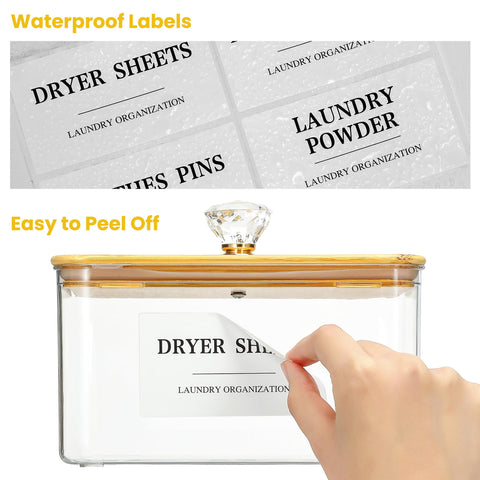 Dounozzi crystal handle lid for easy opening and modern organization.