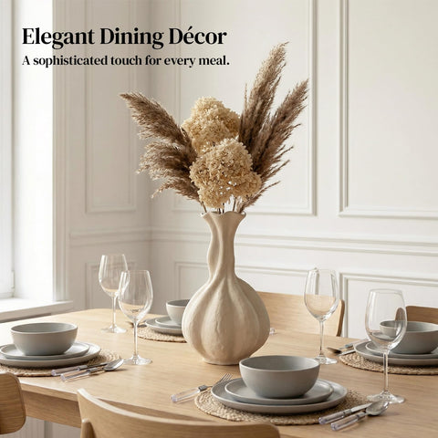 DOWAN long-neck vase ideal for entryways, mantels, and coffee table styling.