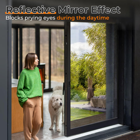 DOWELL Window Privacy Film adds a modern, sleek look to glass surfaces.