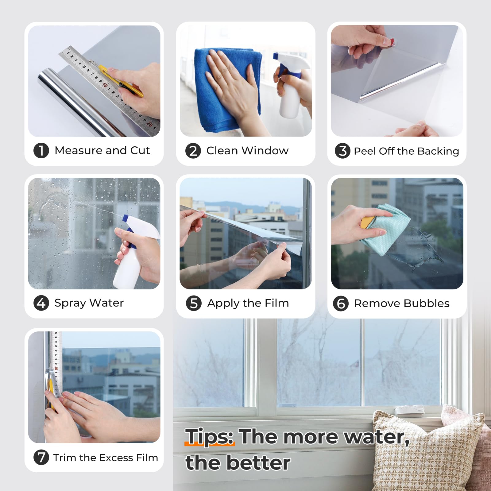 DOWELL Window Privacy Film suitable for vehicles and indoor glass use.