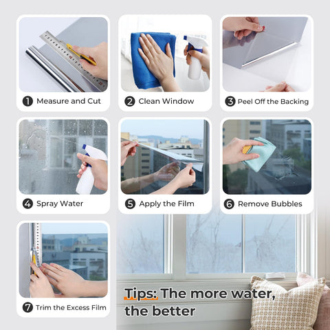 DOWELL Window Privacy Film suitable for vehicles and indoor glass use.