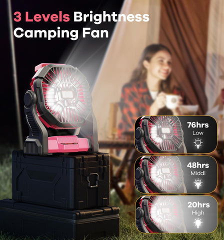 DOWILLDO LED light with three brightness modes for night visibility