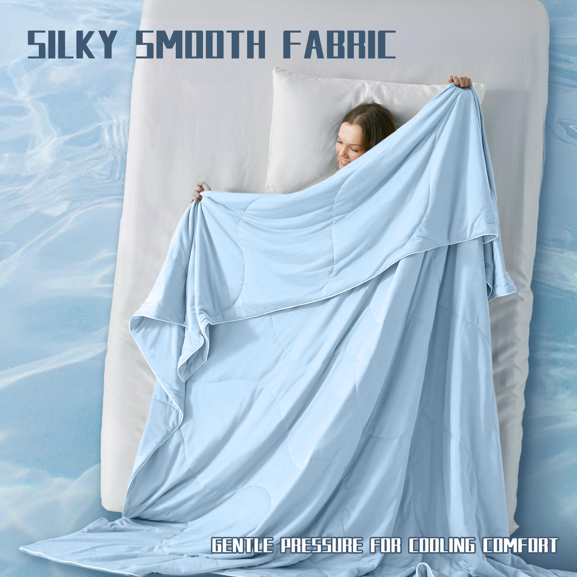 Downcool anti-static fabric close-up resists lint and pet hair.