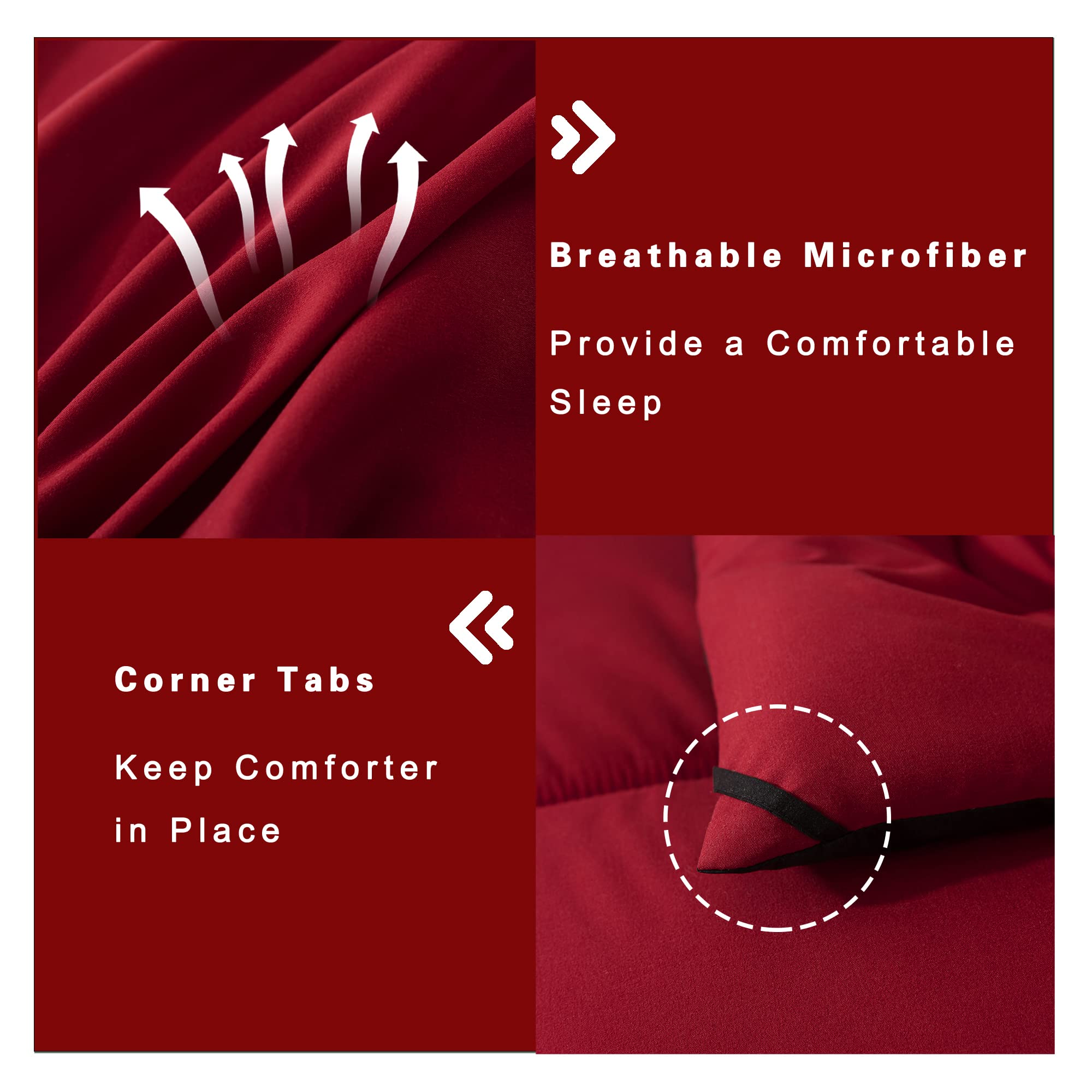 DOWNCOOL comforter with box-stitching minimizes fill shifting for consistent warmth.