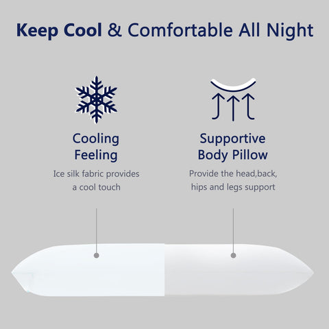Downcool body pillow side-sleep support for versatile comfort.