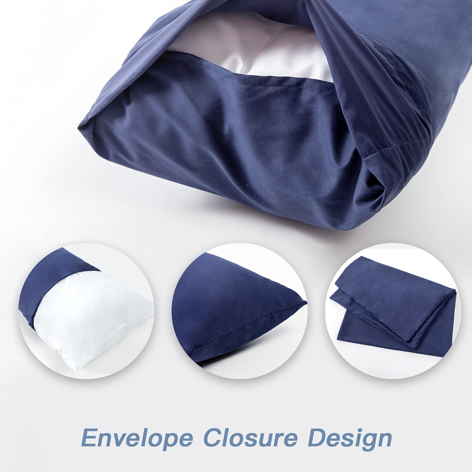 DOWNCOOL breathable long bed pillow ideal for side sleepers and shared sleeping.