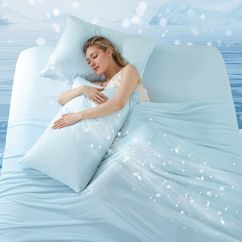 DOWNCOOL cooling sheet set king easy-care fabric after wash