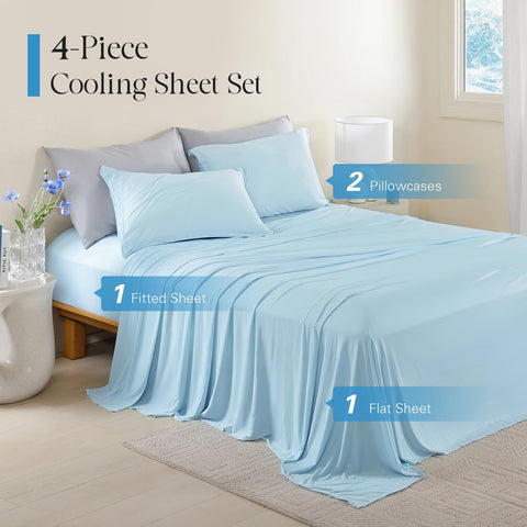 DOWNCOOL blue packaging image suggests simple setup and cooling comfort.