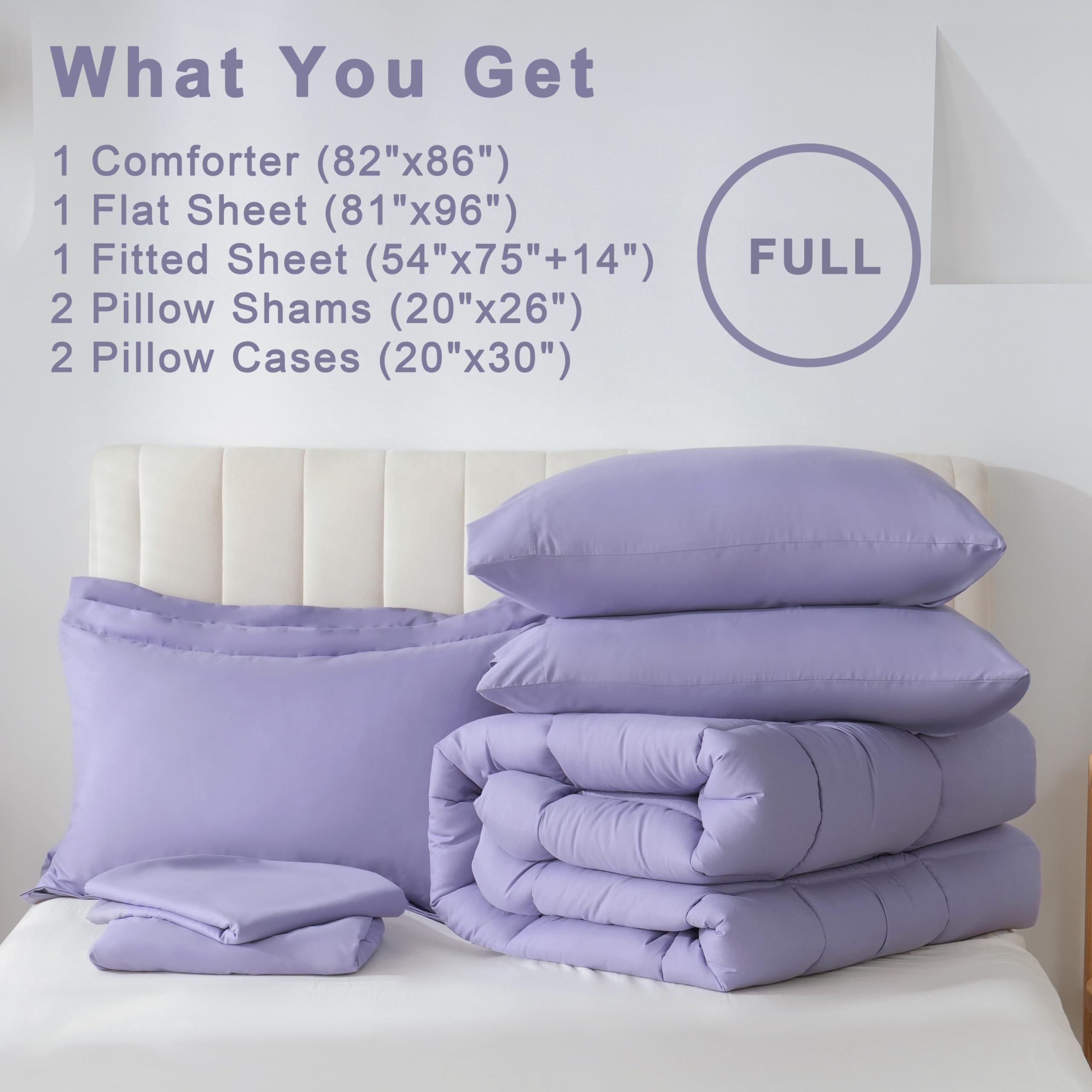 Downcool comforter set features square stitching to distribute filling evenly.