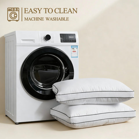 DOWNCOOL Goose Down Pillow breathable cover keeps you cool.