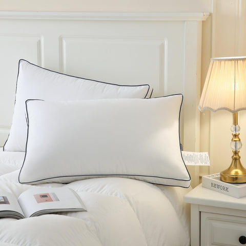 DOWNCOOL Goose Down Pillow memory-foam core adapts to you.