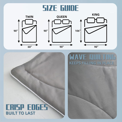 Downcool honeycomb quilting keeps fill evenly distributed for lasting comfort
