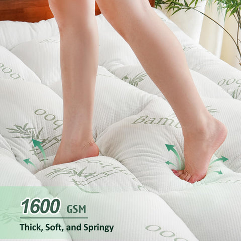 DOWNCOOL machine-washable topper for easy cleaning and care.