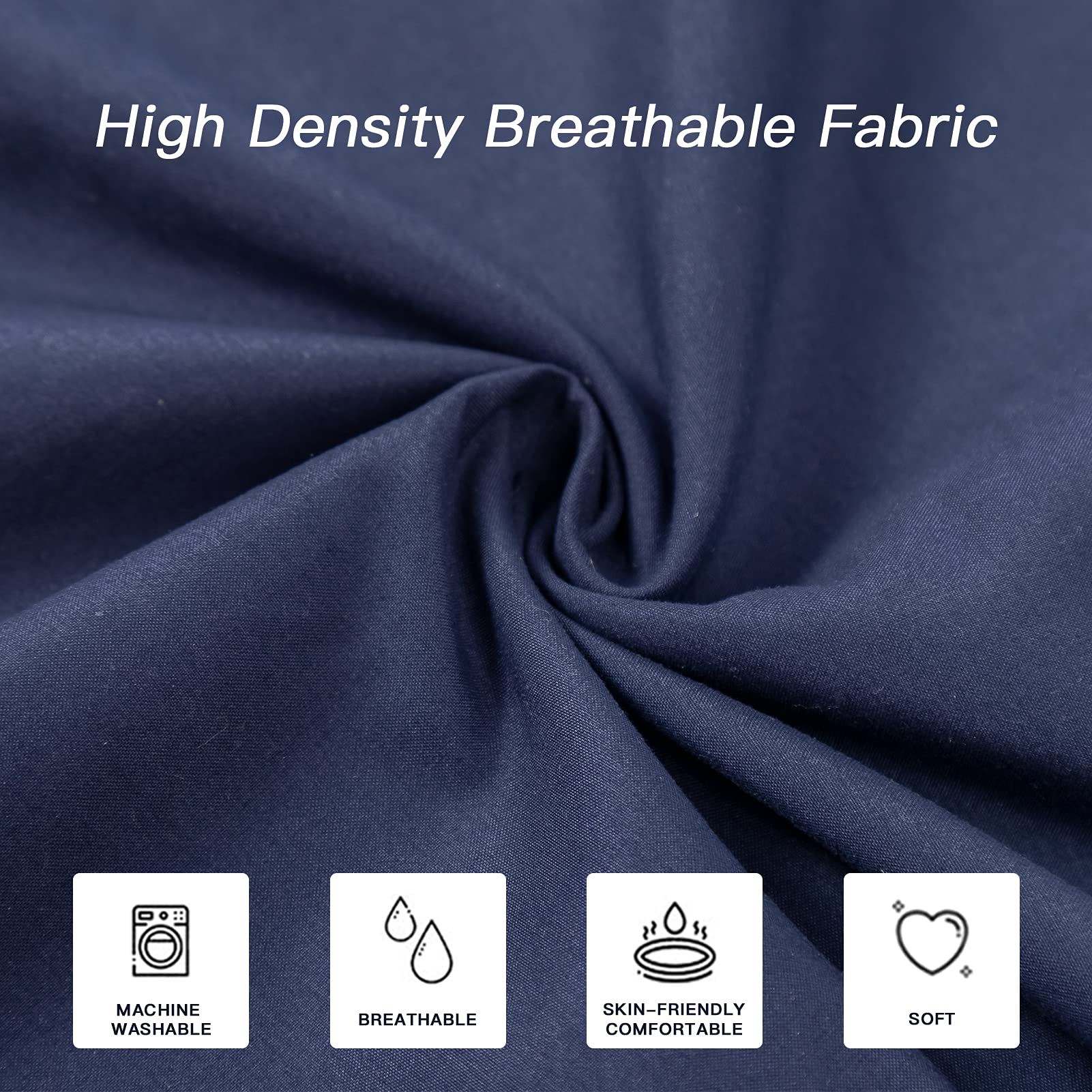 DOWNCOOL microfiber fill provides soft yet supportive pillow experience.