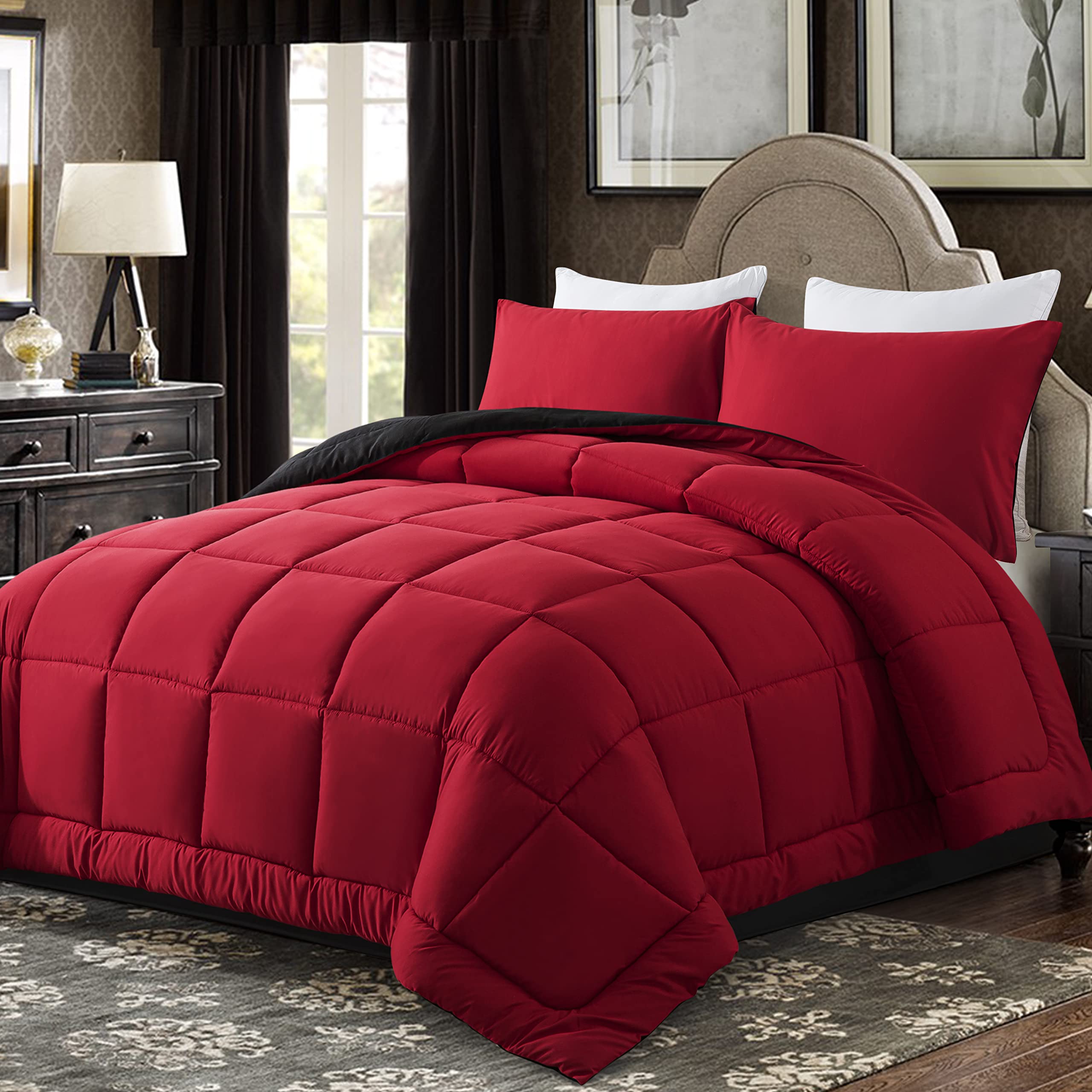 DOWNCOOL pillowcases 20x26 included for restful sleep and coordinated look.