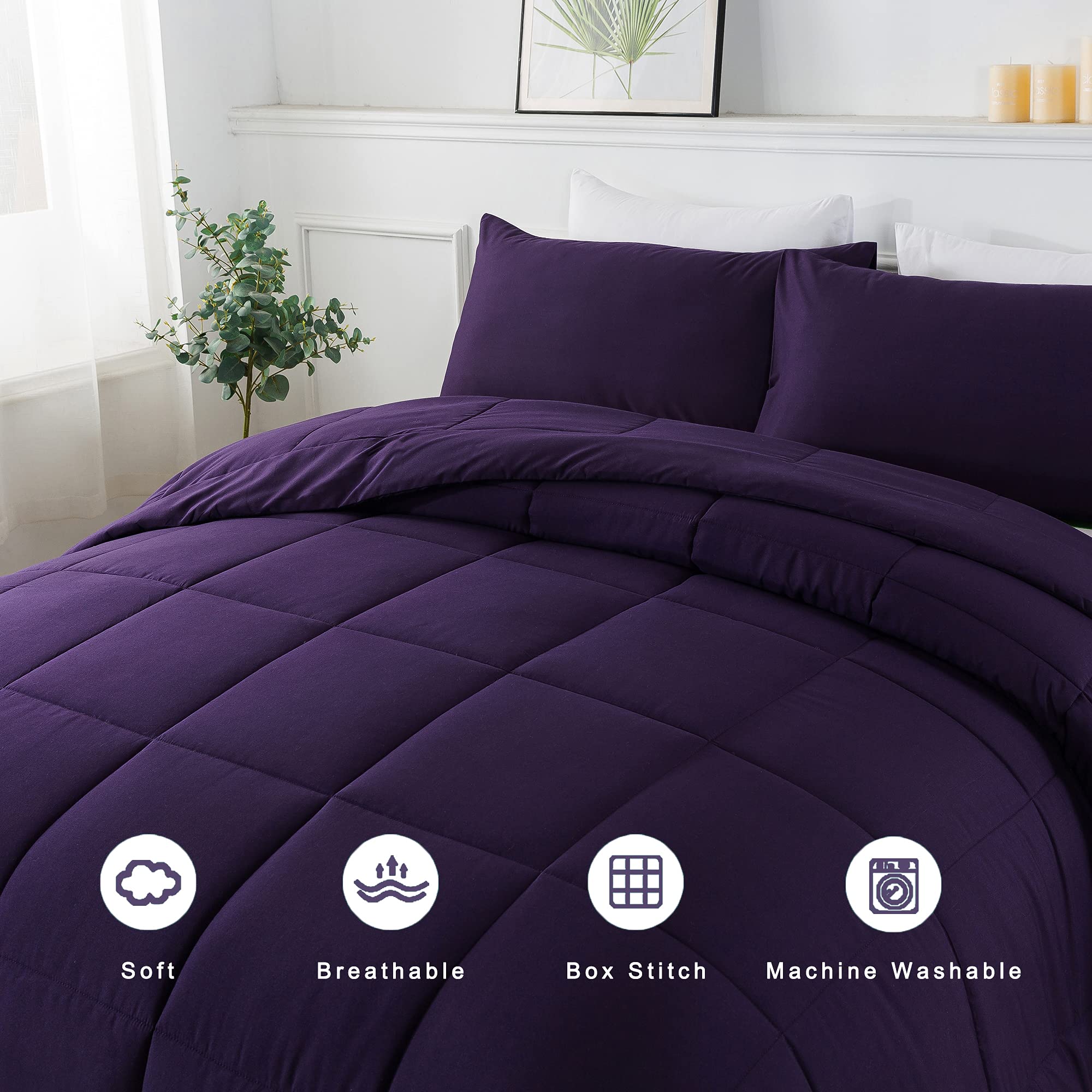 DOWNCOOL corner tabs secure the comforter in place for neat bedding