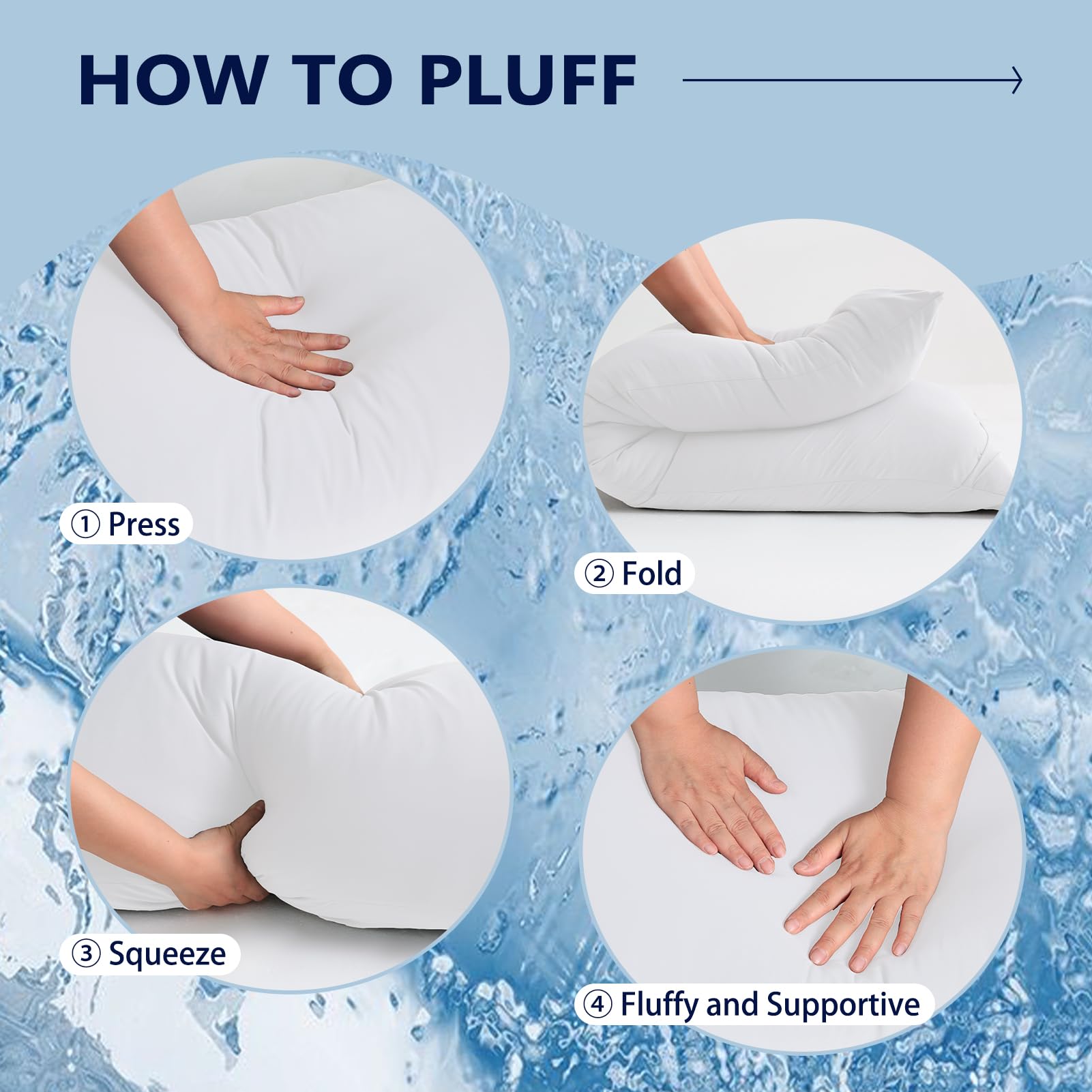 Downcool removable washable cover makes care easy.