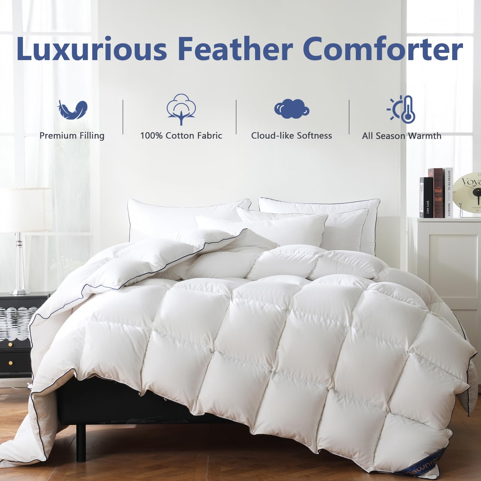 DOWNCOOL Ultra-soft cotton shell highlighting breathable, durable fabric